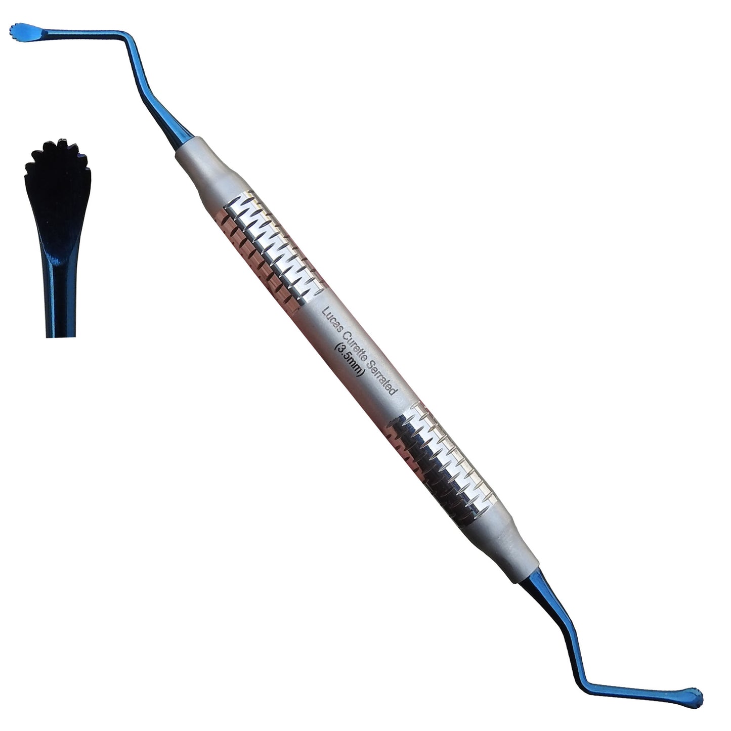 Lucas Curette Serrated 3.5mm Blue Ends