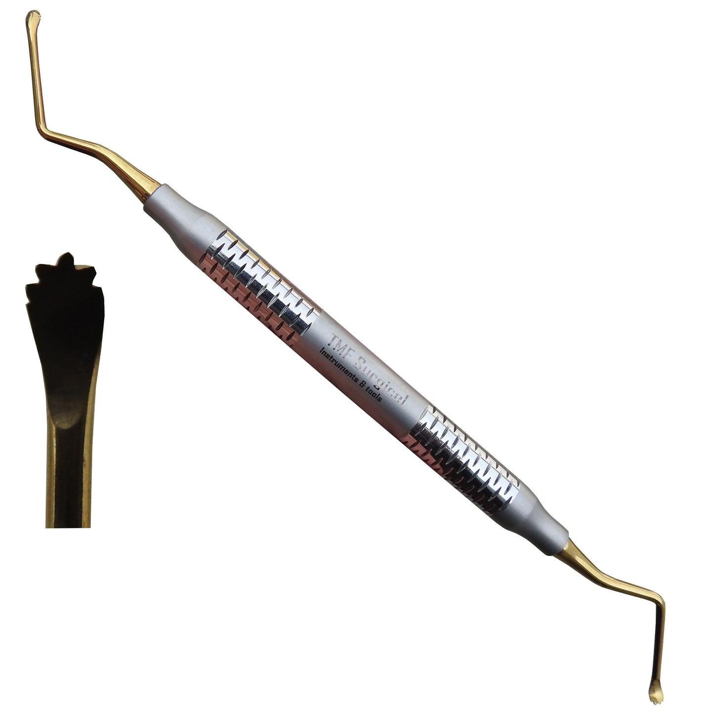 Lucas Curette Serrated 3mm Gold Ends