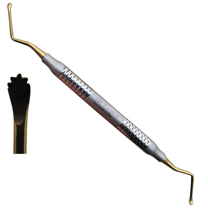 Lucas Curette Serrated 3mm Gold Ends