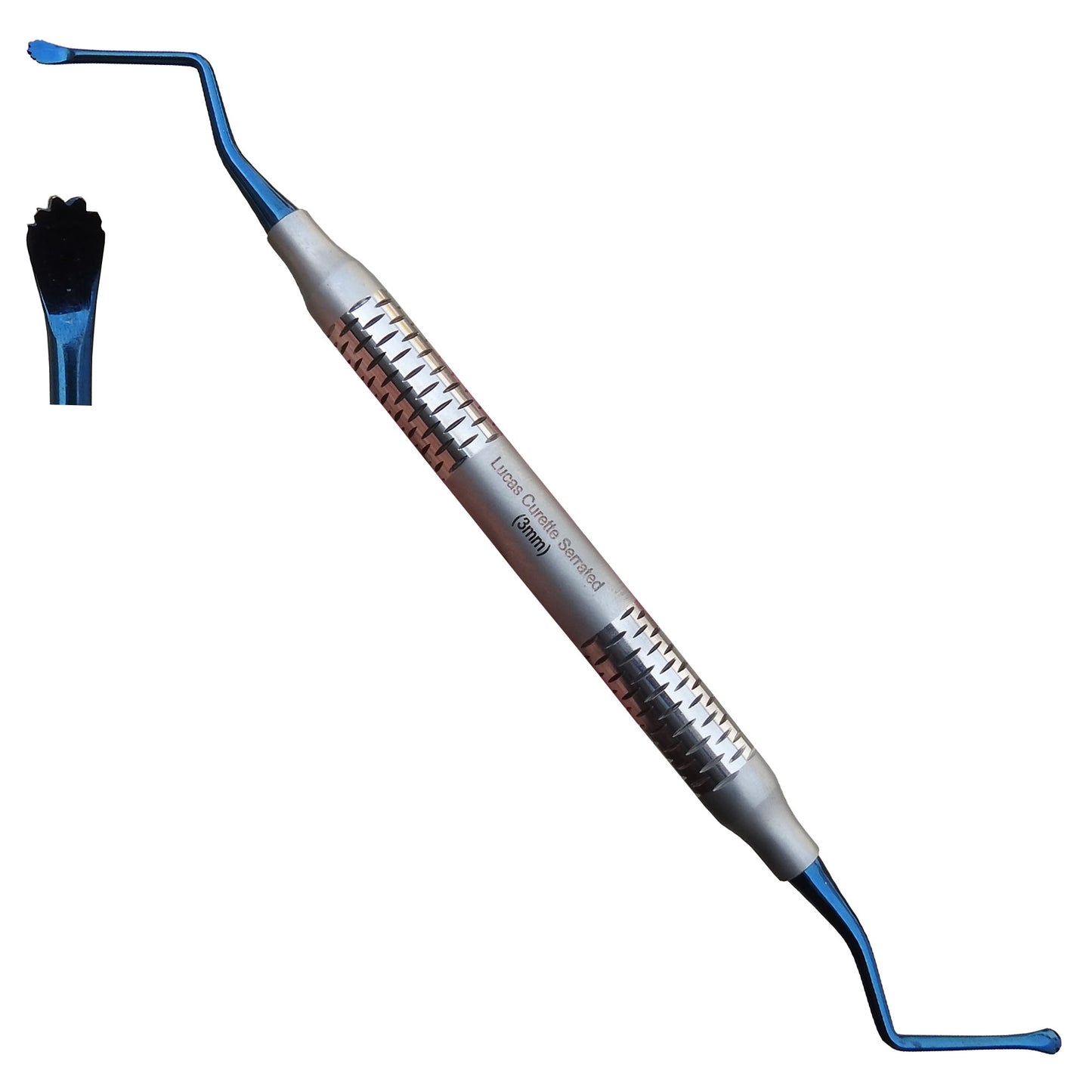 Lucas Curette Serrated 3mm Blue Ends
