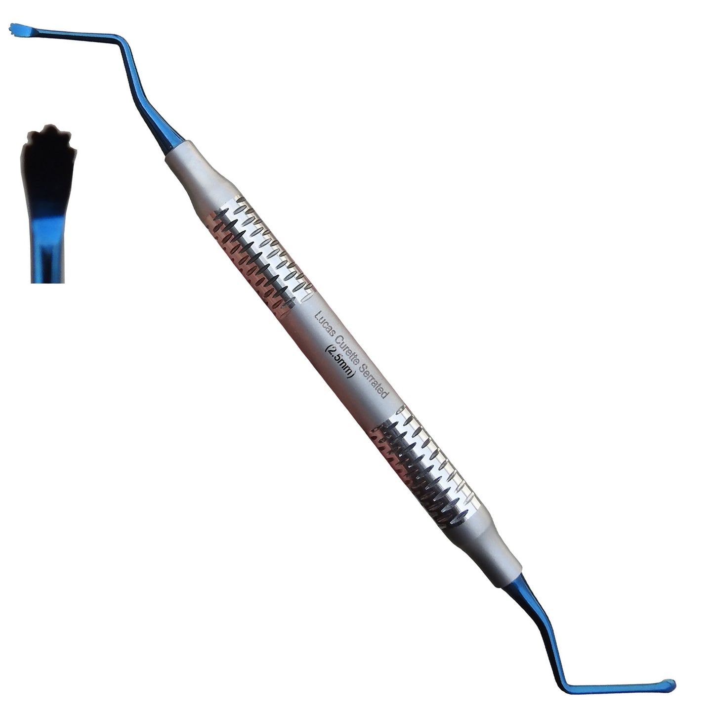 Lucas Curette Serrated 2.5mm Blue Ends