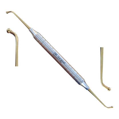 Dental Ball Burnisher 2.1 / 2.7mm Amalgam Restoration Polishing tool gold ends