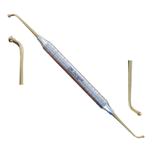 Dental Ball Burnisher 2.1 / 2.7mm Amalgam Restoration Polishing tool gold ends